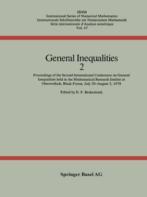 cover image of General Inequalities 2
